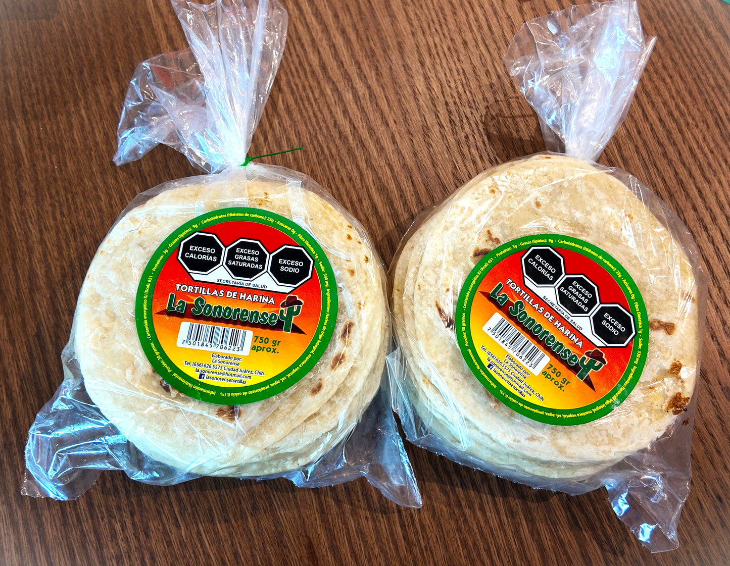 Tortillas de harina